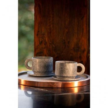 Imagem de Kit 4 Xícaras De Pedra Sabão De Chá 200 Ml Com Pires