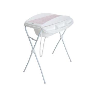 Imagem de Banheira de Bebê com Suporte e Trocador Whoop Angra Rosa 21kg, Rosa
