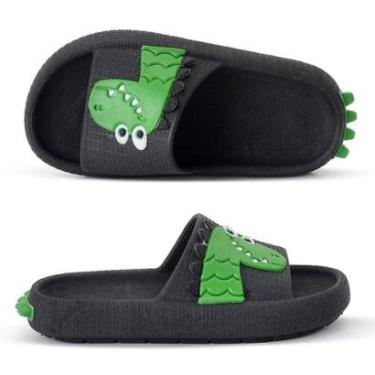 Imagem de Sandália Chinelo Infantil Dino Slide Nuvem Menino/Menina-Unissex