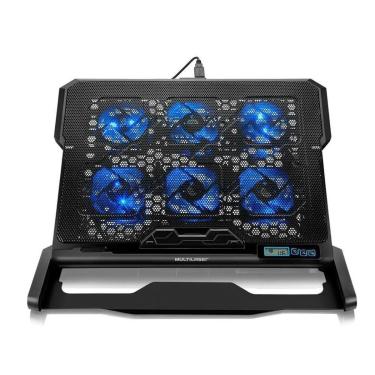 Imagem de Base Cooler para Notebook Multi Hexa, com 6 Fans com Ajuste de Velocidade, Até 17", 2x USB, LED-Unissex