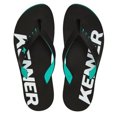 Imagem de Chinelo Kenner Red DNN-03 Preto Verde Esmeralda-Masculino