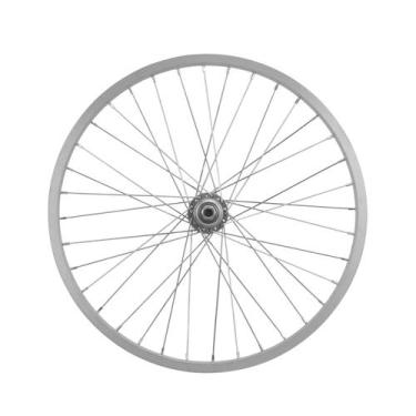 Imagem de Roda Montada Traseira Ultra Bikes Aro 20 - Pro Tork, Aluminio polido, 