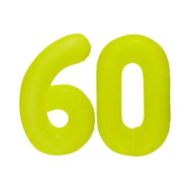 Imagem de Balões Digitais Fluorescentes Amarelo Neon Para Decorações De Aniversá