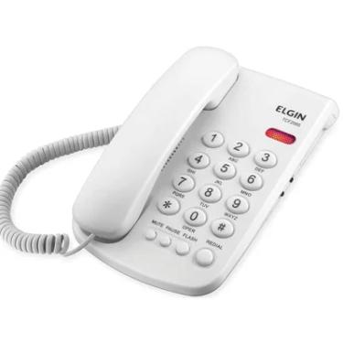 Imagem de Telefone Com Fio De Mesa Tcf2000b Branco - Elgin