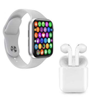 Imagem de Kit 1 SmartWatch IWO 8 Lite Plus Branco + Fone i9 TWS Branco