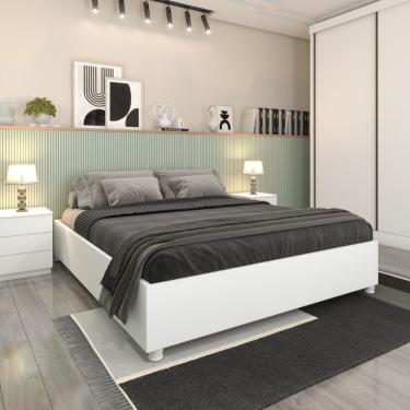 Imagem de Cama Box Casal Queen - Mônaco-neve - Tcil Móveis