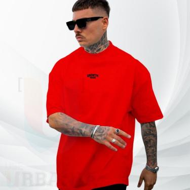 Imagem de Camiseta Oversized estampa Growth over 100 Algodão Premium Streetwear Masculina Feminina Moda Urbana-Unissex