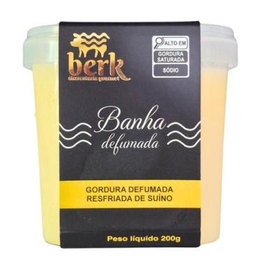 Imagem de Banha gordura suina defumada premium 200gr berk charcutaria