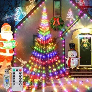 Imagem de Luz De Fada Em Cascata Com 180 LEDs USB, 8 Modos, Decoração De Natal P