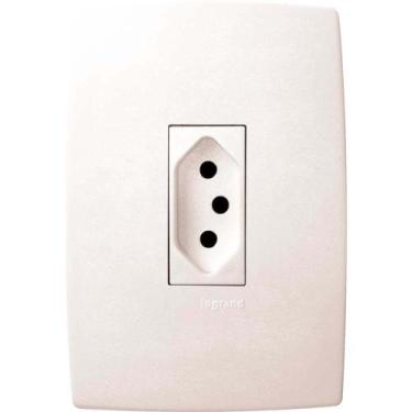 Imagem de Tomada de Embutir Linha Pial Plus Vertical 2 Pinos + Terra 615077 Pial