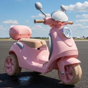 Imagem de Mini Moto Infantil Elétrica Bella Clássica Lambreta 6 volts Luz e Som 