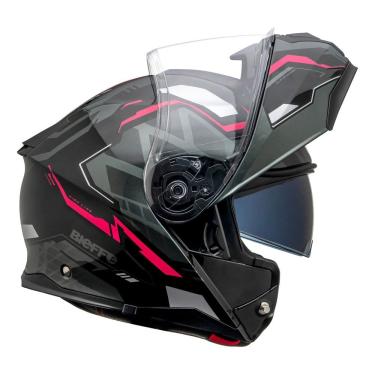 Imagem de Capacete Moto Escamoteavel  B-Dynamic Attractie Rosa ~ Bieffe