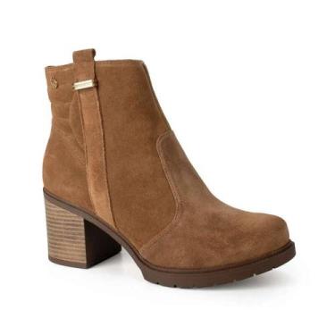 Imagem de Bota Dakota Salto Bloco Cano Curto - Feminina - Marrom - 36, Marrom, 3