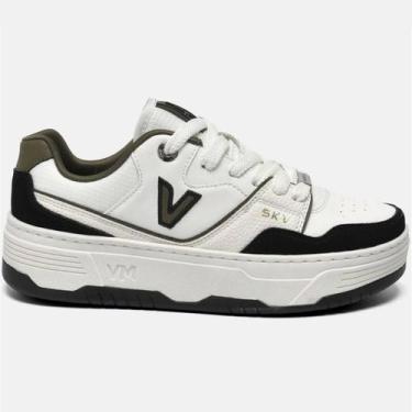 Imagem de Tênis Via Marte 225-010 Feminino Preto -, Preto branco, 37