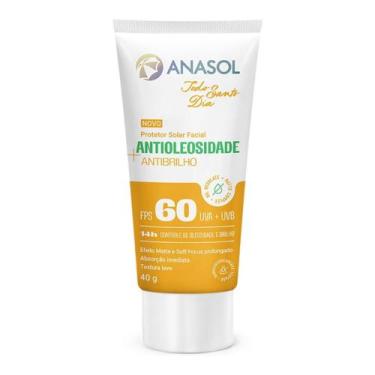 Imagem de Protetor Solar Facial Anasol FPS60 Antioleosidade Toque Seco