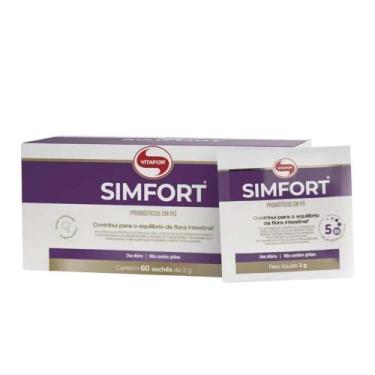 Imagem de Simfort 2g 60 Sachês - Vitafor, 60 Sachês, Sem Sabor