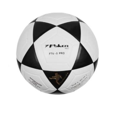Imagem de Bola Poker Futevôlei Vulcanizada FTV 5 Pro, Branco
