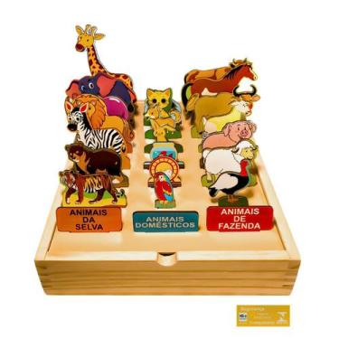 Imagem de Identifique os Animais Brinqmutti Brinquedo Classificador de Bichinhos