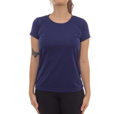 Imagem de Camiseta Feminina Dry Fit Lisa Básica Poliéster Academia Fitness - Per