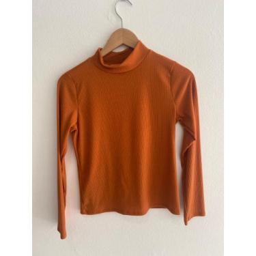 Imagem de Blusa linho longa cor marrom TAM P Florence 