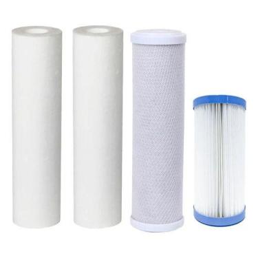 Imagem de Kit Carvão Polipropileno 20x2 1/2 E Plissado 10'' Big Blue - Royal B&B