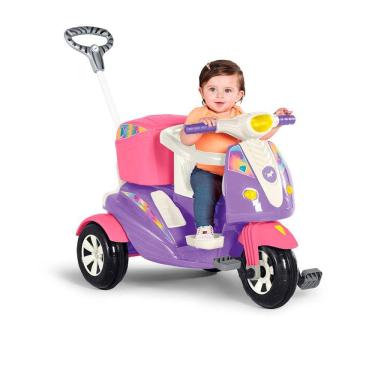 Imagem de Triciclo de Passeio e Pedal - Moto Uno - Rosa - Calesita