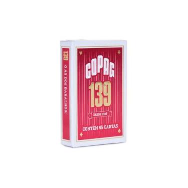 Imagem de Baralho Copag 139 Bridge Size Naipe Convencional - VERMELHO, Vermelho