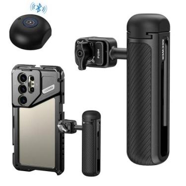 Imagem de Suporte Adaptador Cage Para Samsung S24 Ultra+manopola Neewer