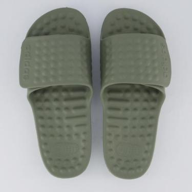 Imagem de Chinelo Adidas Adissage 360Rec Verde Escuro, 34-35