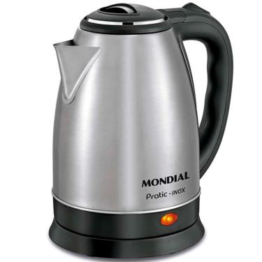 Imagem de Chaleira Elétrica Mondial Pratic 1200W 2L Inox Jarra sem Fio Desligamento Automático 220V