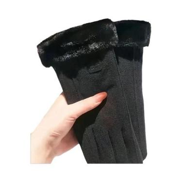 Imagem de Luvas De Ciclismo Térmicas Femininas Forradas Para Inverno, Acessórios