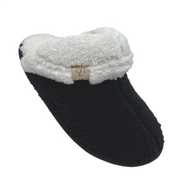 Imagem de Pantufa Feminina Soulku 1109 Gola Preta, Preto, 41/42