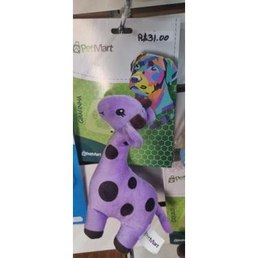 Imagem de pelúcia para pet girafa - pet mart