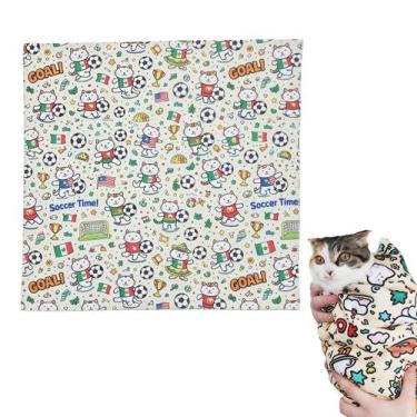 Imagem de Envoltório para tosa de gatos Maiwoste 90 x 90 cm para gatos de até 10