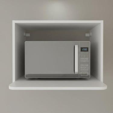 Imagem de Nicho Aéreo Multiuso Forno Microondas e Elétrico 60cm Tm1319 Mdf Grazi