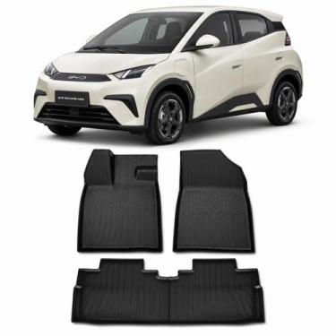 Imagem de Tapete Tipo Bandeja Borda Elevada Byd Dolphin Mini 2023 2027 - Grid