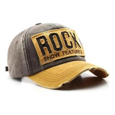 Imagem de Boné Rock Clássico Old Vintage  Algodão Washed Rasgado Envelhecido  Lu