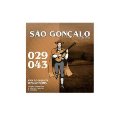 Imagem de Encordoamento P/violão Nylon Cristal 0.029 - 0.043 Tensão Média São Go