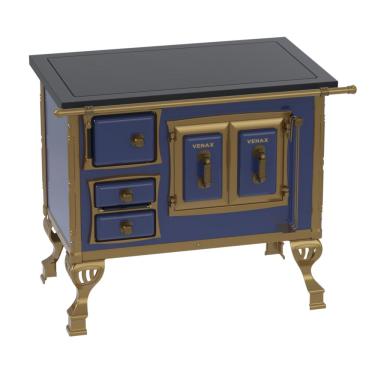 Imagem de Fogao a Lenha Venax GII n 1 Colonial Premium Azul SD