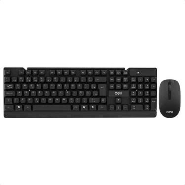 Imagem de Kit Combo Mouse E Teclado Sem Fio Wireless Usb Tm406 Oex