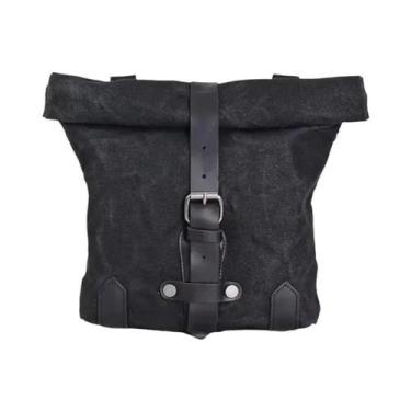 Imagem de Bolsa De Sela Vintage Impermeável Para Motocicleta Com Alça Ajustável 