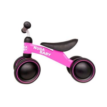 Imagem de Bicicleta Infantil Nuga Sem Pedal 4 Rodas - Rosa - Unitoys