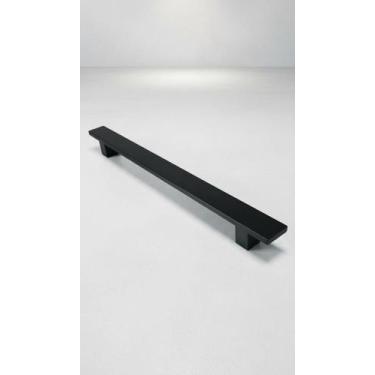 Imagem de Puxador Porta Madeira 40cm Inox Preto Fosco - Congratulations Store