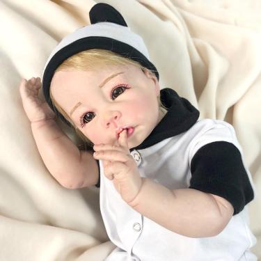 Boneca Bebê Reborn Menino Baby Dolls Jhonan em Promoção é no Buscapé