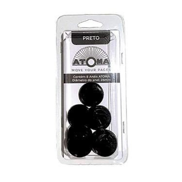 Imagem de Anel Encadernação Atoma 008 Un Preto 828015 828015