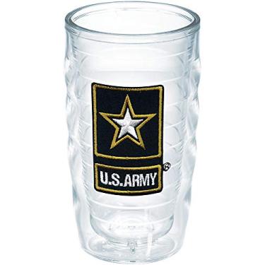 Imagem de Tervis Army Made in USA Copo isolado com parede dupla, 283 g ondulado - sem tampa, logotipo Gold Star