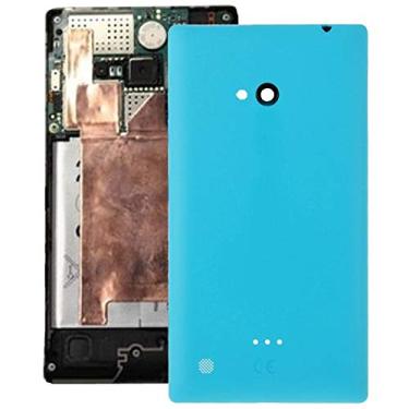 Imagem de Peças de reposição para reparo de peças de plástico fosco capa traseira para Nokia Lumia 720 (preto) peças (cor: azul)