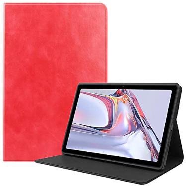 Imagem de Caso ultra slim Caso dobrável para Samsung Galaxy Tab A7 10.4"2020 Tablet Case, Slim Fit Case Smart Stand Capa protetora com Auto Sleep & Wake Recurso Capa traseira da tabuleta (Color : Red)