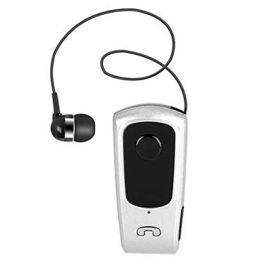 Imagem de Fone de ouvido Bluetooth F920, fone de ouvido retrátil sem fio com clipe de colarinho para negócios para chamadas sem usar + função antiperda para esportes/negócios/unidade