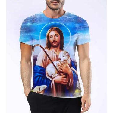 Imagem de Camisa Camiseta Jesus Cristo Messias Deus Cristão Cruz Hd 9 - Estilo K